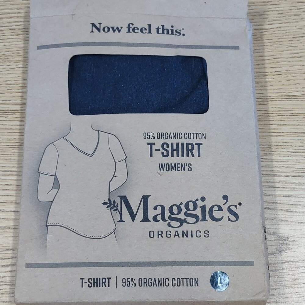 Maggie's Organics, Organic Cotton T-shirt, Size Large, BNIB